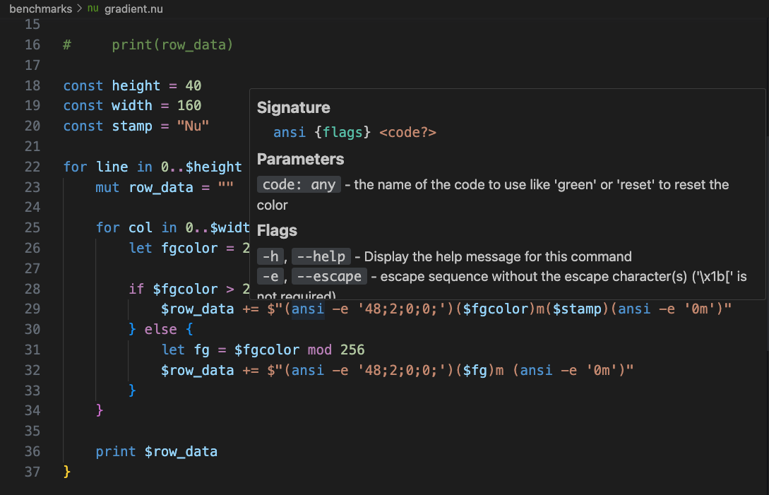 Image VSCode hover for Nushell with full code documentation
