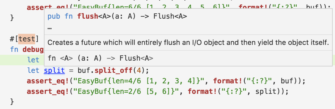 Image of tokio test code